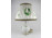Zöld Indiai virágkosár mintás Herendi porcelán lámpa asztali lámpa 44 cm