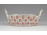Apponyi mintás Herendi porcelán fonott kis kosár 8.7 cm