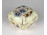 Búzavirágos vajszínű Zsolnay porcelán bonbonier
