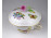 Régi Viktória mintás kétfülű Herendi porcelán fedeles leveses csésze bonbonier
