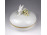 Régi jubileumi jelzéses Herendi porcelán bonbonier nyuszis virágos tetővel 12 cm