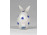 Antik ó-herendi porcelán kisméretű kék pettyes nyúl 2.2 cm