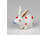 Antik ó-herendi porcelán kisméretű piros pettyes nyúl 2.4 cm