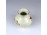 Kisméretű vajszínű virágmintás Zsolnay porcelán váza 6.6 cm