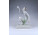 Régi Herendi porcelán figura kelyhet tartó térdelő nő 23 cm