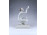 Régi Herendi porcelán figura kelyhet tartó térdelő nő 23 cm