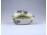 Régi tojás alakú Viktória mintás Herendi porcelán bonbonier