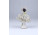 Antik tüll szoknyás Volkstedter porcelán balerina 10 cm