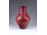 Repesztett Török János ökörvérmázas modernista Zsolnay porcelán váza 19 cm