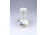 Vajszínű kék búzavirág díszes Zsolnay porcelán váza 11.3 cm