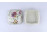 Nagyméretű vajszínű pillangós Zsolnay porcelán bonbonier