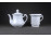 Antik Thun Bohémia vastag falú porcelán teáskanna teaszűrővel
