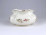 Vajszínű pillangós Zsolnay porcelán gerezdes váza