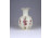 Vajszínű Zsolnay porcelán gerezdes váza 15 cm 