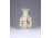 Vajszínű Zsolnay porcelán gerezdes váza 15 cm 