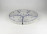 Régi hat darabos különleges porcelán asztalközép kínáló 30.5 cm 