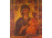 Antik bizánci stílusú Panagia Hodegetria freskó másolat fatáblán 32 x 27 cm 