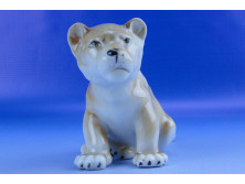 Régi, ROYAL DUX porcelán oroszlánkölyök